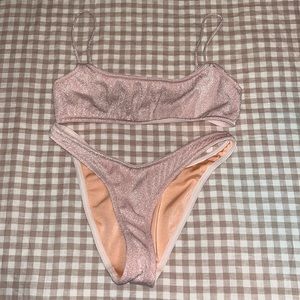 TRIANGL BIKINI- Pink Mica cut